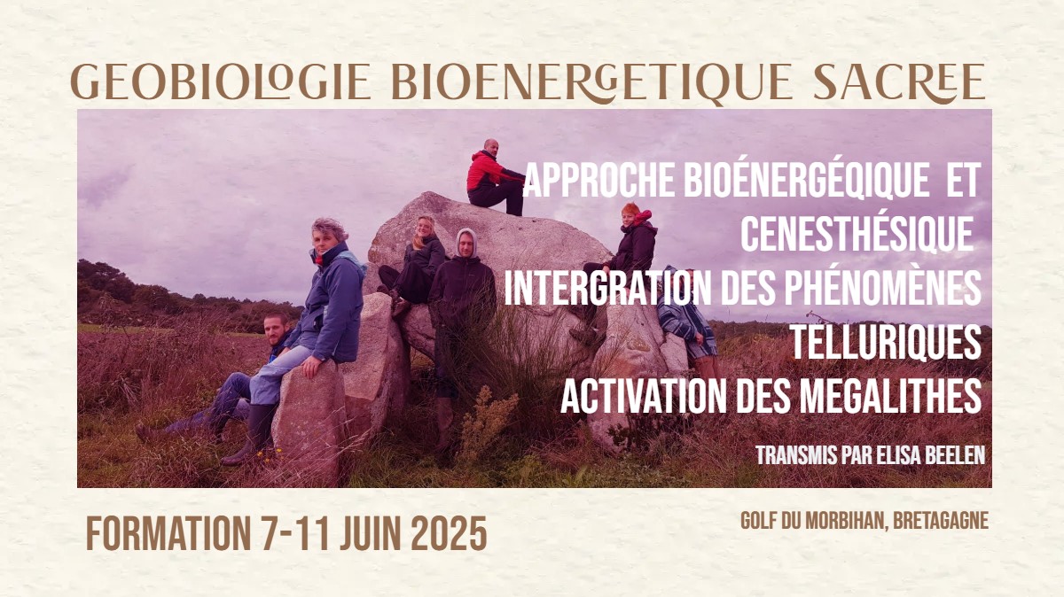 Formation de géobiologie sacré en Bretagne juin 2025 Elisa Beelen
